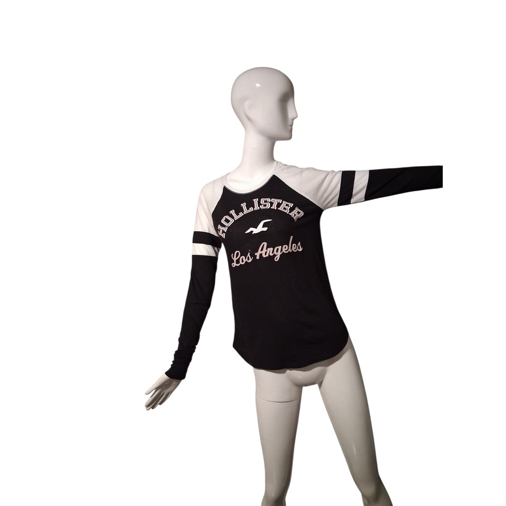 Y2k‎ Hollister LA Women's Graphic Long Sleeve Academia Preppy Grungecore T-Shirt